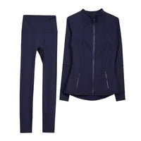 Women's Slim-Fit Zipper 2 Piece Set - Mldripanddrop
