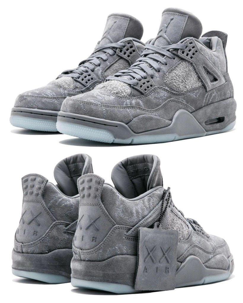 Air Jordan 4 Retro x KAWS "Cool Grey" – Art Meets Hype - Mldripanddrop