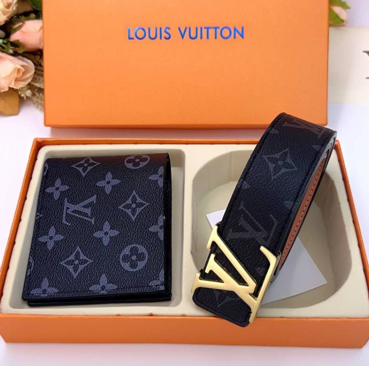Luxury LV & Burberry Belt + Purse Set – Timeless Drip, Designer Flex - Mldripanddrop