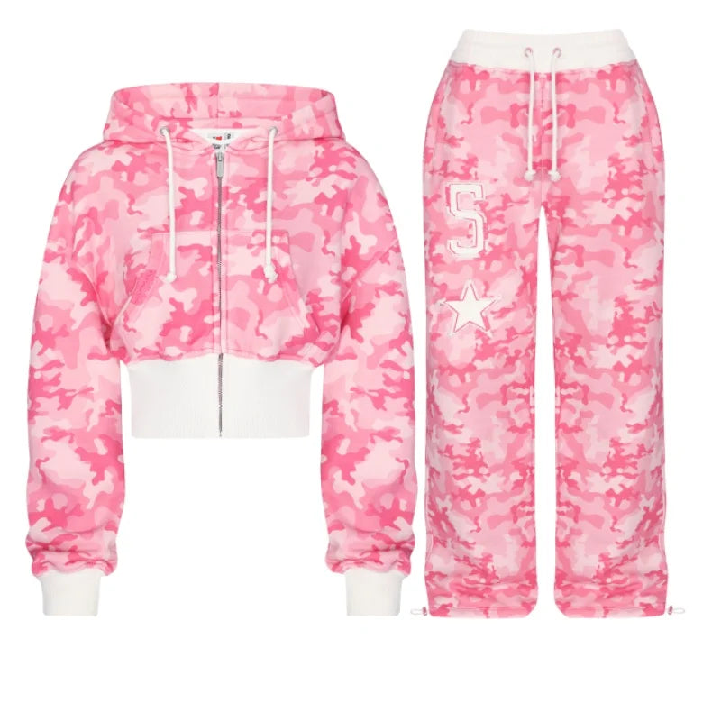 Two-piece Set Zipper Hoodie - Mldripanddrop