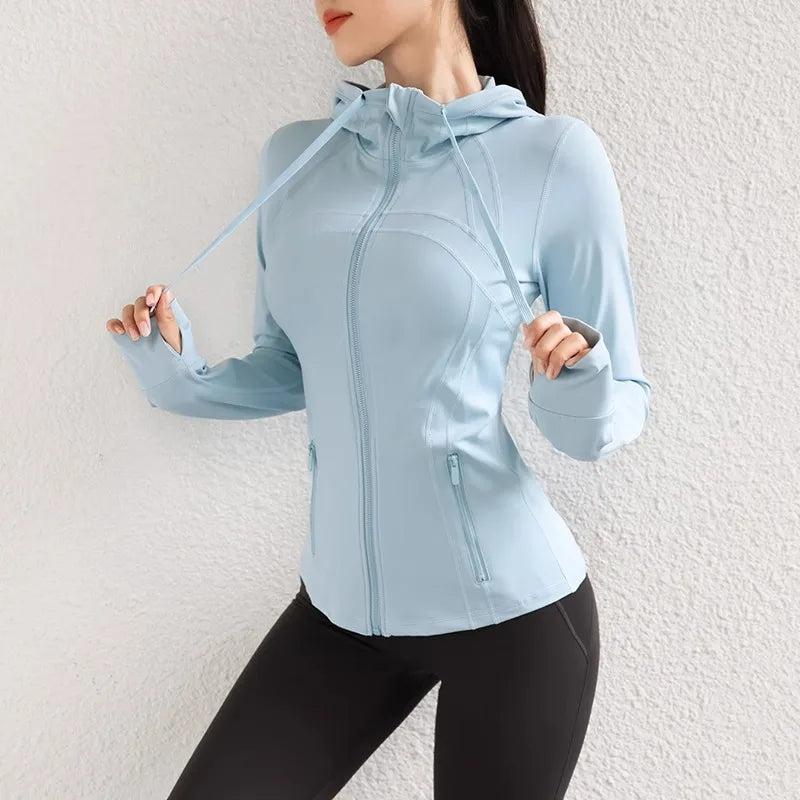 Women's Long Sleeve Slim-Fit Zipper - Mldripanddrop