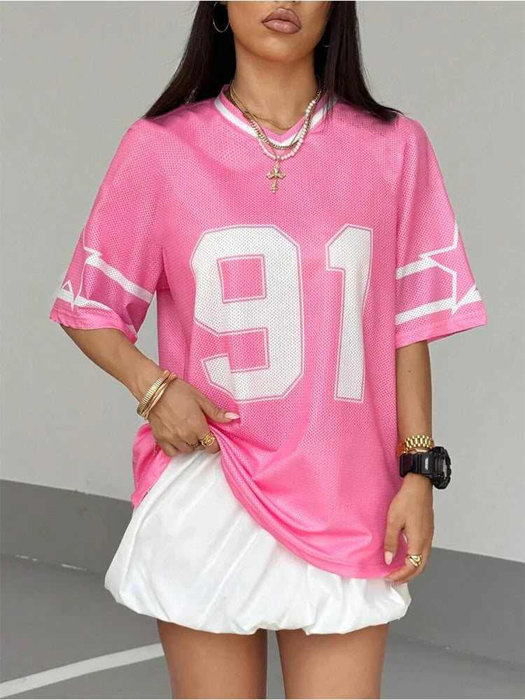 Summer Fashion Nunber 91 V-Neck T-Shirt - Mldripanddrop