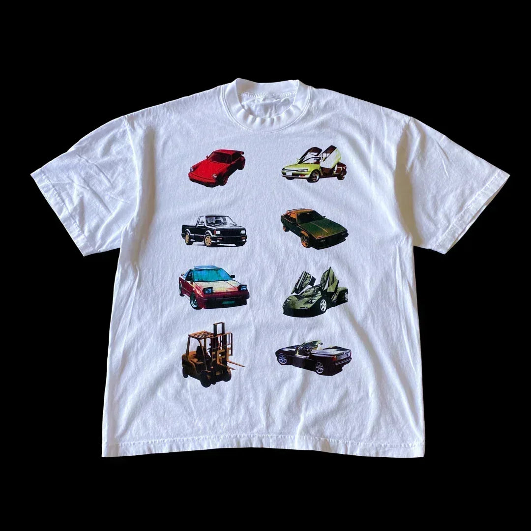 Oversized Letter Printing Loose Short T-shirt - Mldripanddrop