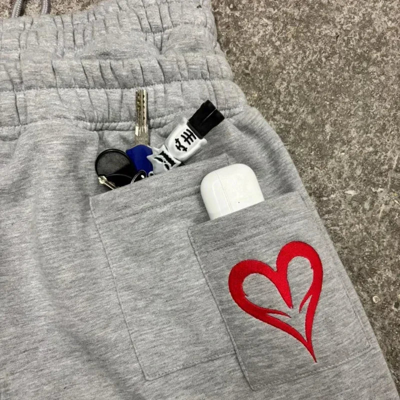 Double Waist Jogging Sweatpants Punk Streetwear - Mldripanddrop