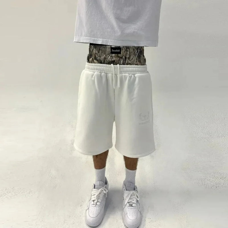 Spring/Summer Double Waist Shorts – Creative Unisex Street Style
