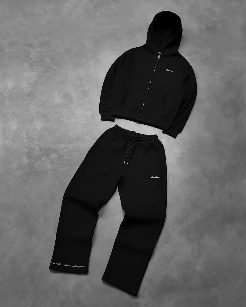 Y2K Men’s Gothic Streetwear Set – Oversized Harajuku Hip-Hop Tracksuit