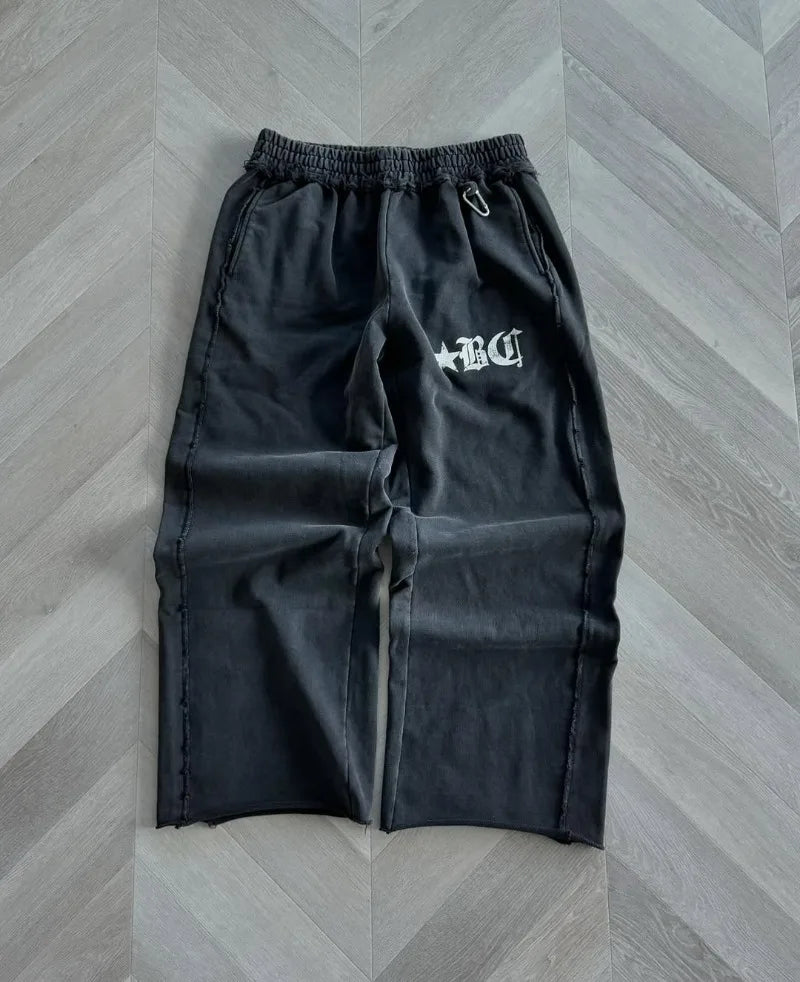 Oversized Sports Wide-leg Pants Women - Mldripanddrop