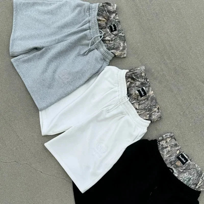 Spring/Summer Double Waist Shorts – Creative Unisex Street Style