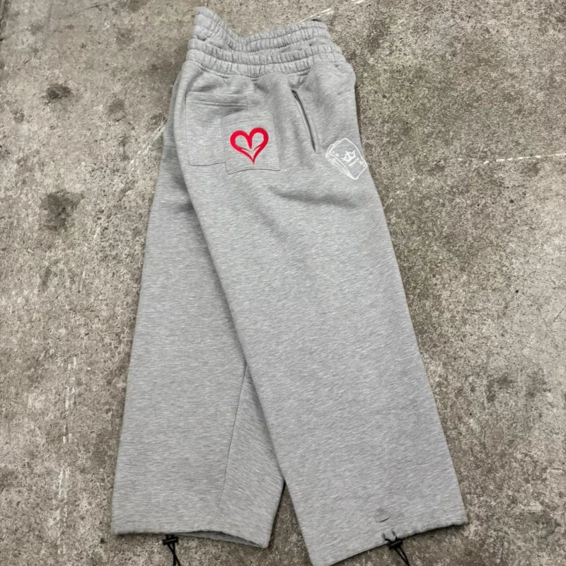 Double Waist Jogging Sweatpants Punk Streetwear - Mldripanddrop