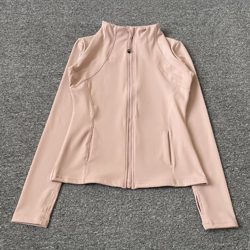 Women Long Sleeve Slim-Fit Zipper - Mldripanddrop