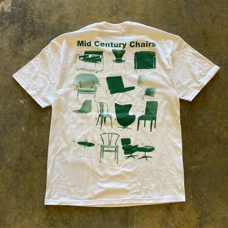 Oversized Letter Printing Loose Short T-shirt - Mldripanddrop