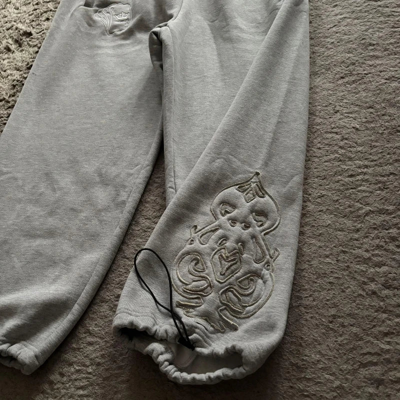 Double Waist Jogging Sweatpants Punk Streetwear - Mldripanddrop