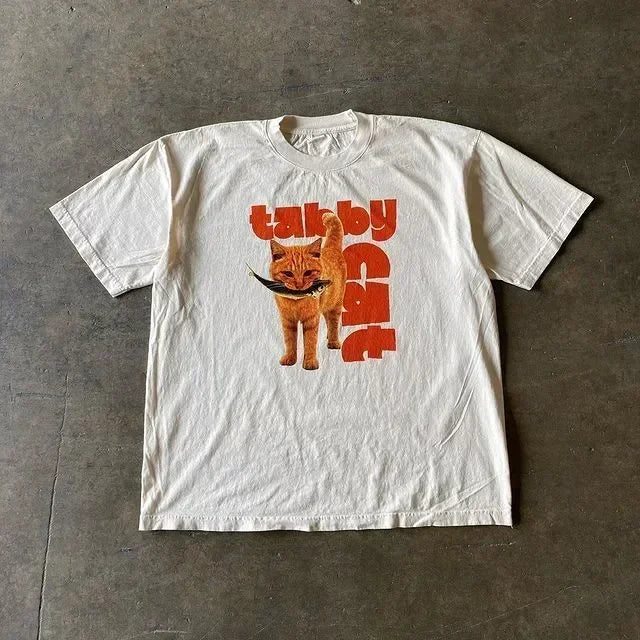 Oversized Letter Printing Loose Short T-shirt - Mldripanddrop