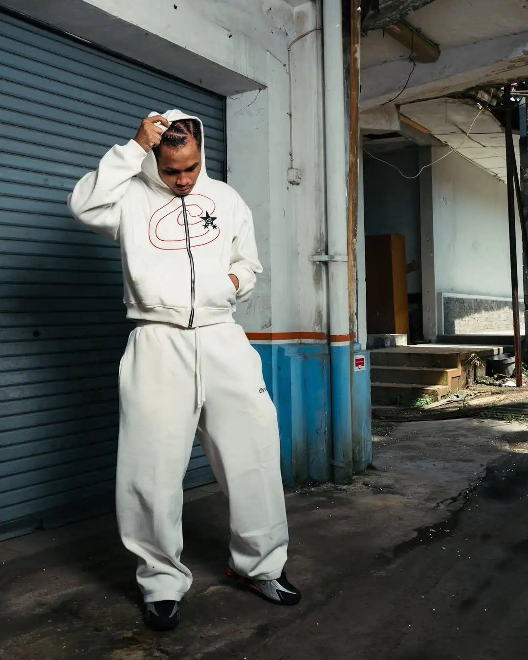 Street Hip-hop Y2K Fashion Oversized Men Suit Loose Zipper Hoodie - Mldripanddrop