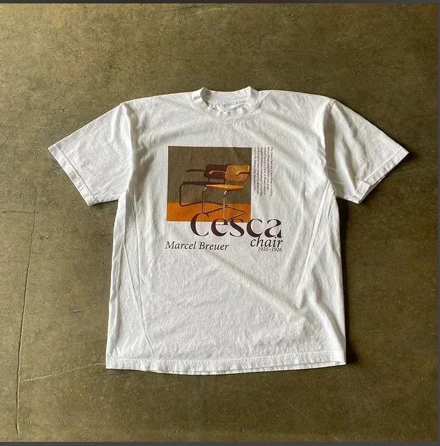 Oversized Letter Printing Loose Short T-shirt - Mldripanddrop