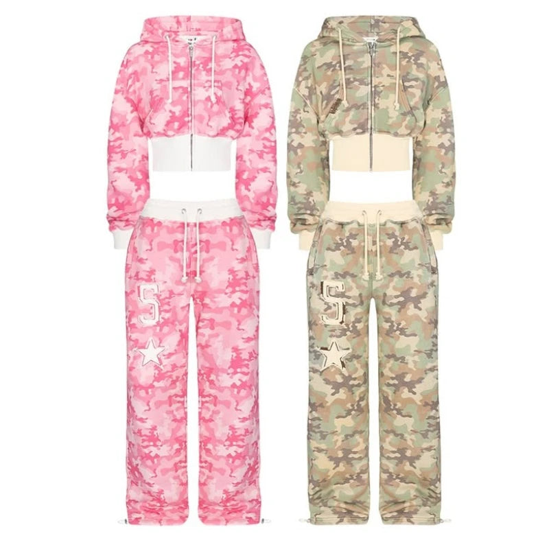 Two-piece Set Zipper Hoodie - Mldripanddrop