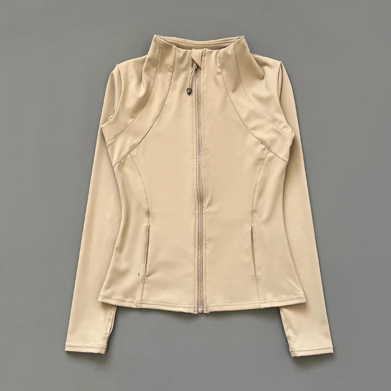 Women Long Sleeve Slim-Fit Zipper - Mldripanddrop