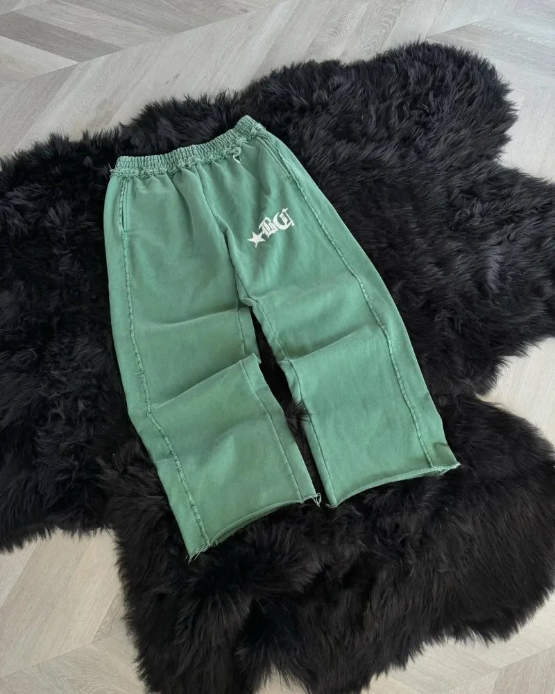Oversized Sports Wide-leg Pants Women - Mldripanddrop