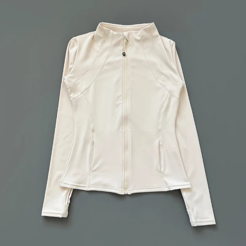 Women Long Sleeve Slim-Fit Zipper - Mldripanddrop