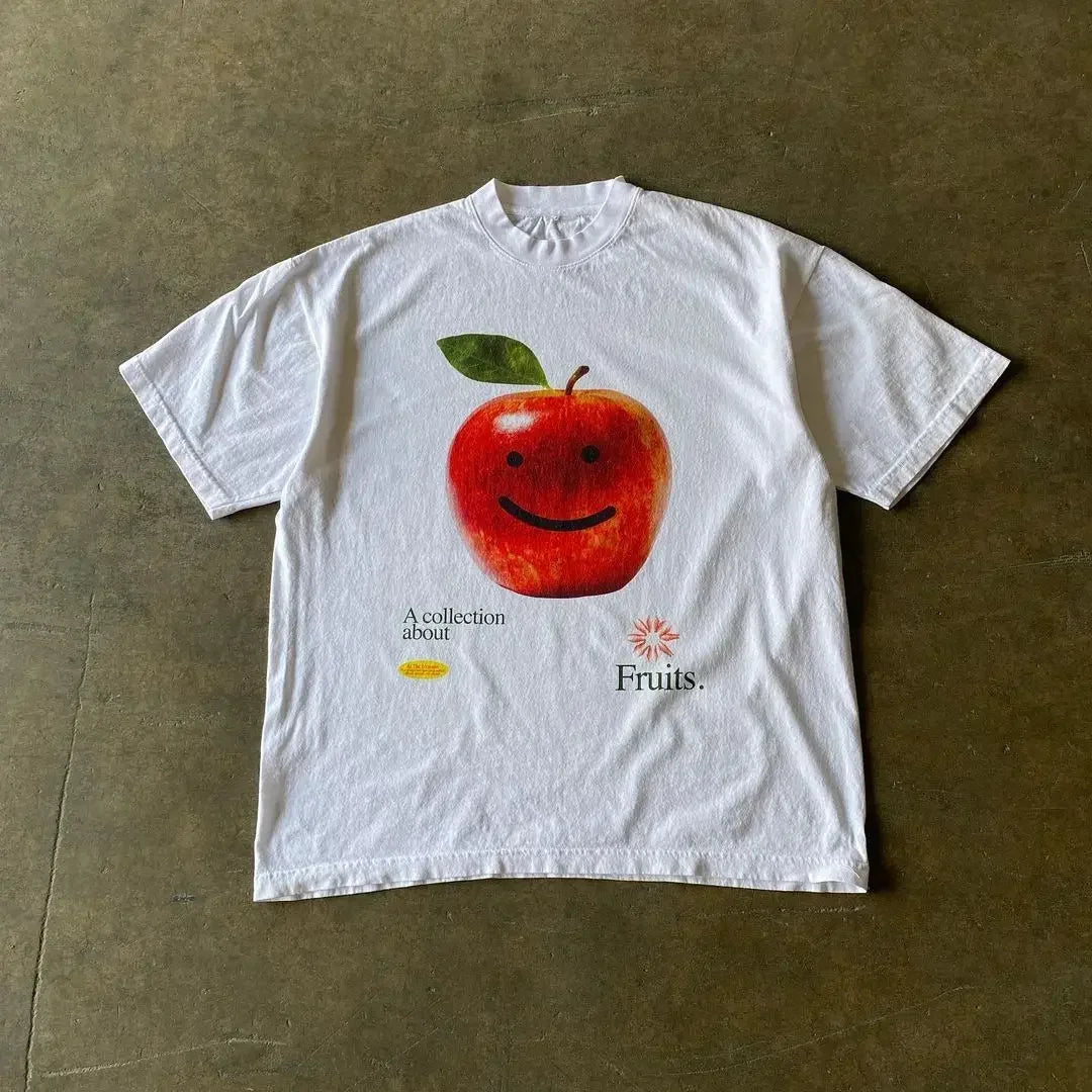 Oversized Letter Printing Loose Short T-shirt - Mldripanddrop