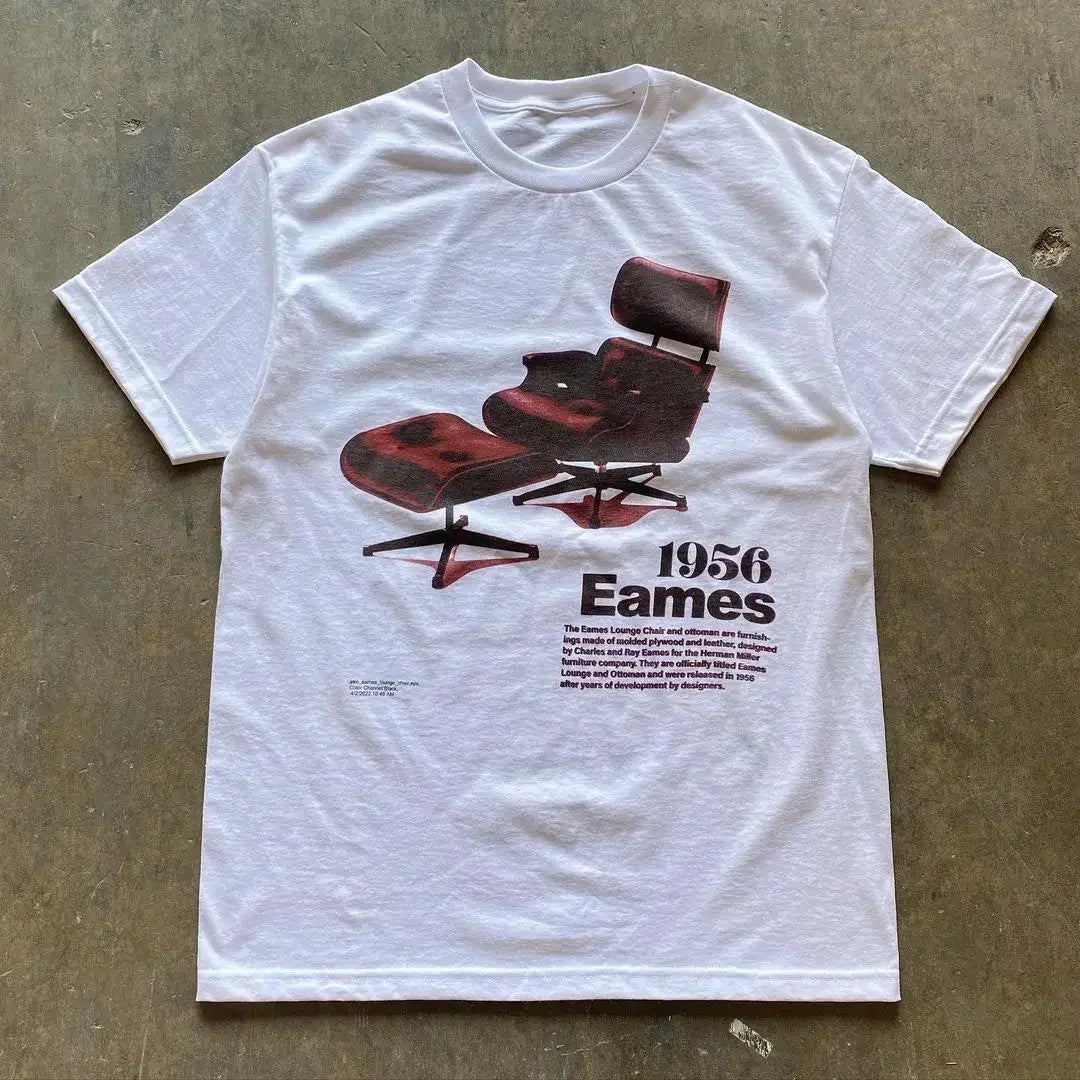 Oversized Letter Printing Loose Short T-shirt - Mldripanddrop