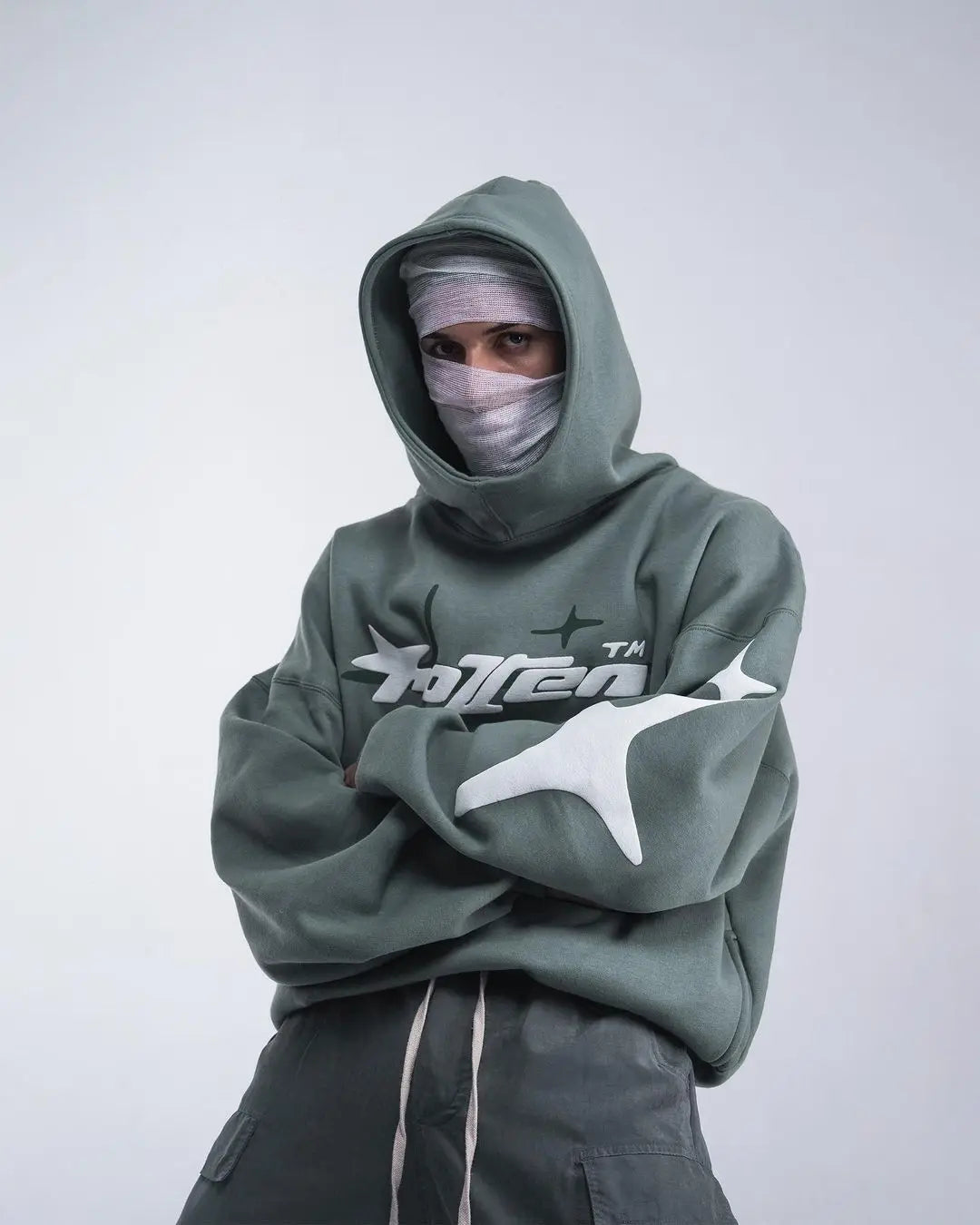 Retro Gothic Men Hoodie Loose and Casual Sweatshirt - Mldripanddrop