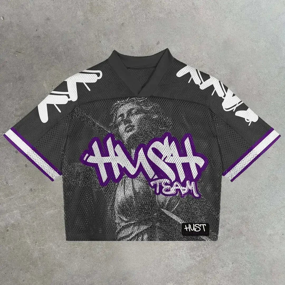 Football T-shirt Short Sleeve Streetwear - Mldripanddrop