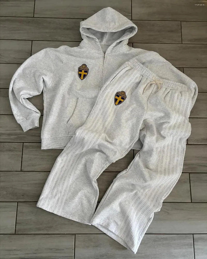 Two Piece Set Tracksuits Zip Hoodie - Mldripanddrop