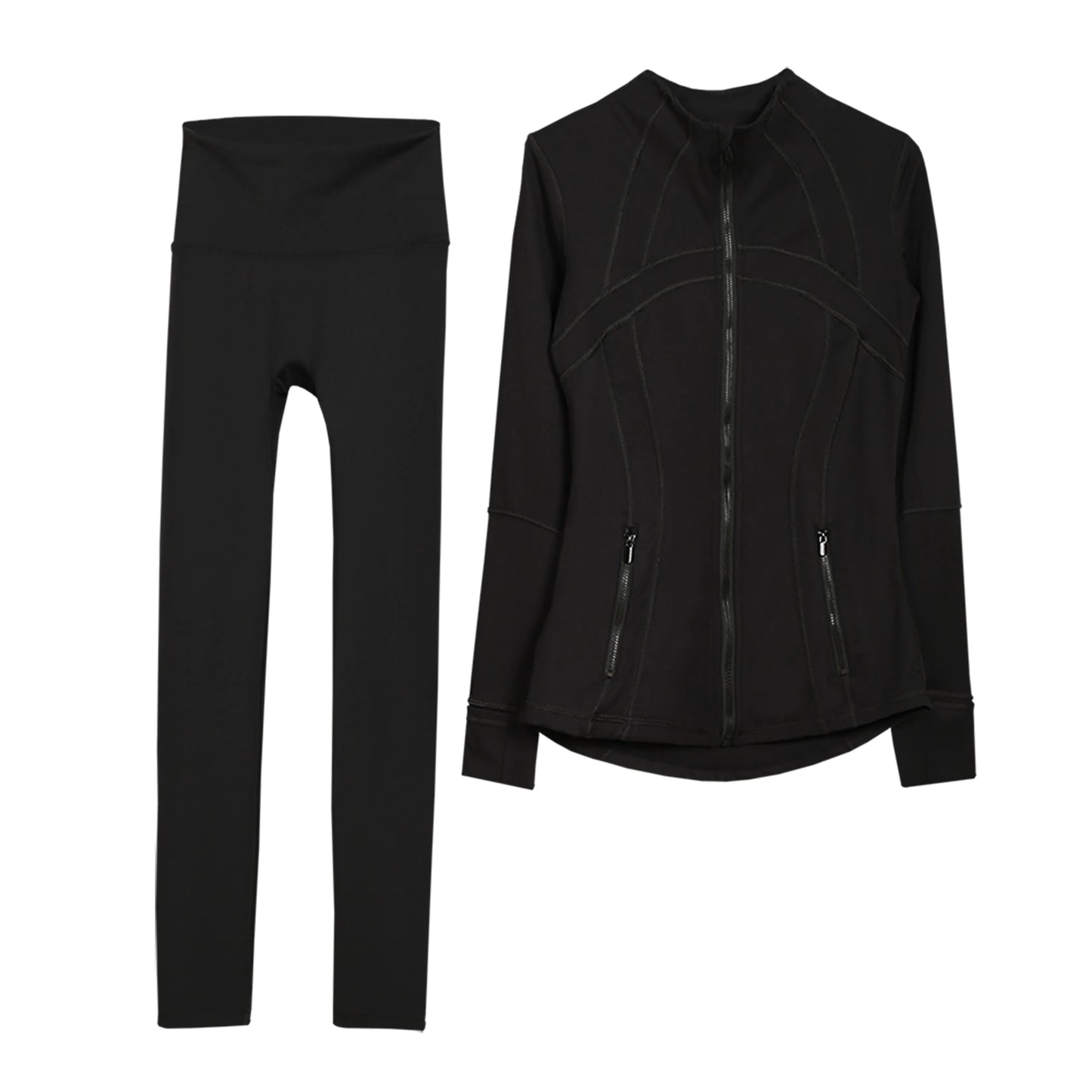 Women's Slim-Fit Zipper 2 Piece Set - Mldripanddrop