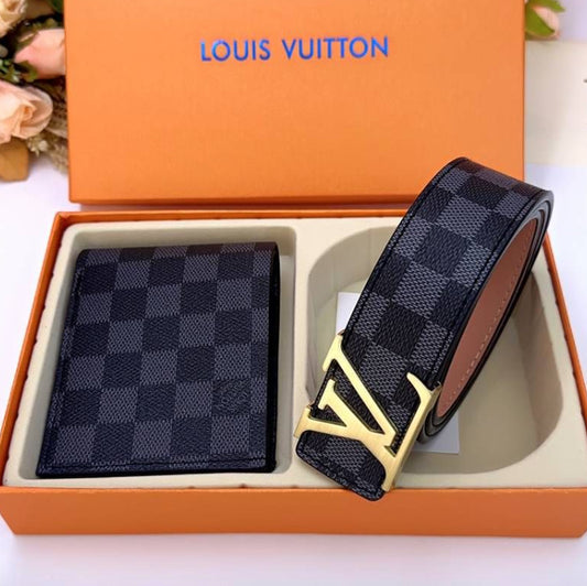 Luxury LV & Burberry Belt + Purse Set – Timeless Drip, Designer Flex - Mldripanddrop