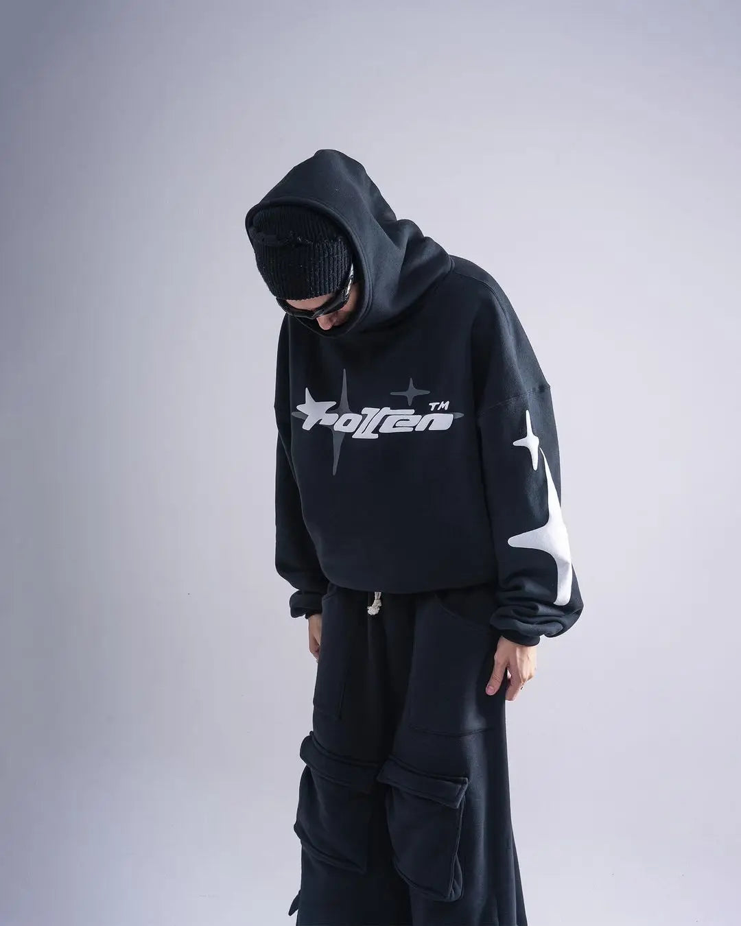 Retro Gothic Men Hoodie Loose and Casual Sweatshirt - Mldripanddrop