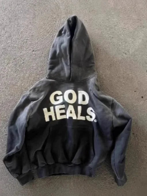 Long Sleeve Letter Hoodie Thickened Sweatshirt Hat Jacket - Mldripanddrop