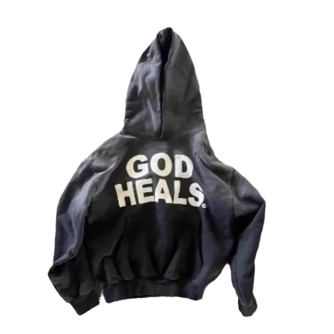 Long Sleeve Letter Hoodie Thickened Sweatshirt Hat Jacket - Mldripanddrop