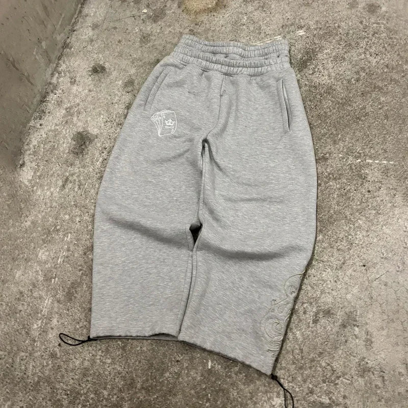 Double Waist Jogging Sweatpants Punk Streetwear - Mldripanddrop
