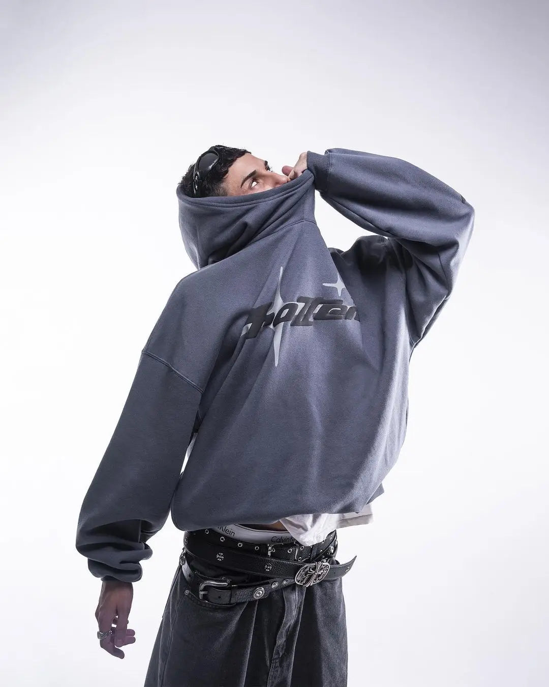 Retro Gothic Men Hoodie Loose and Casual Sweatshirt - Mldripanddrop