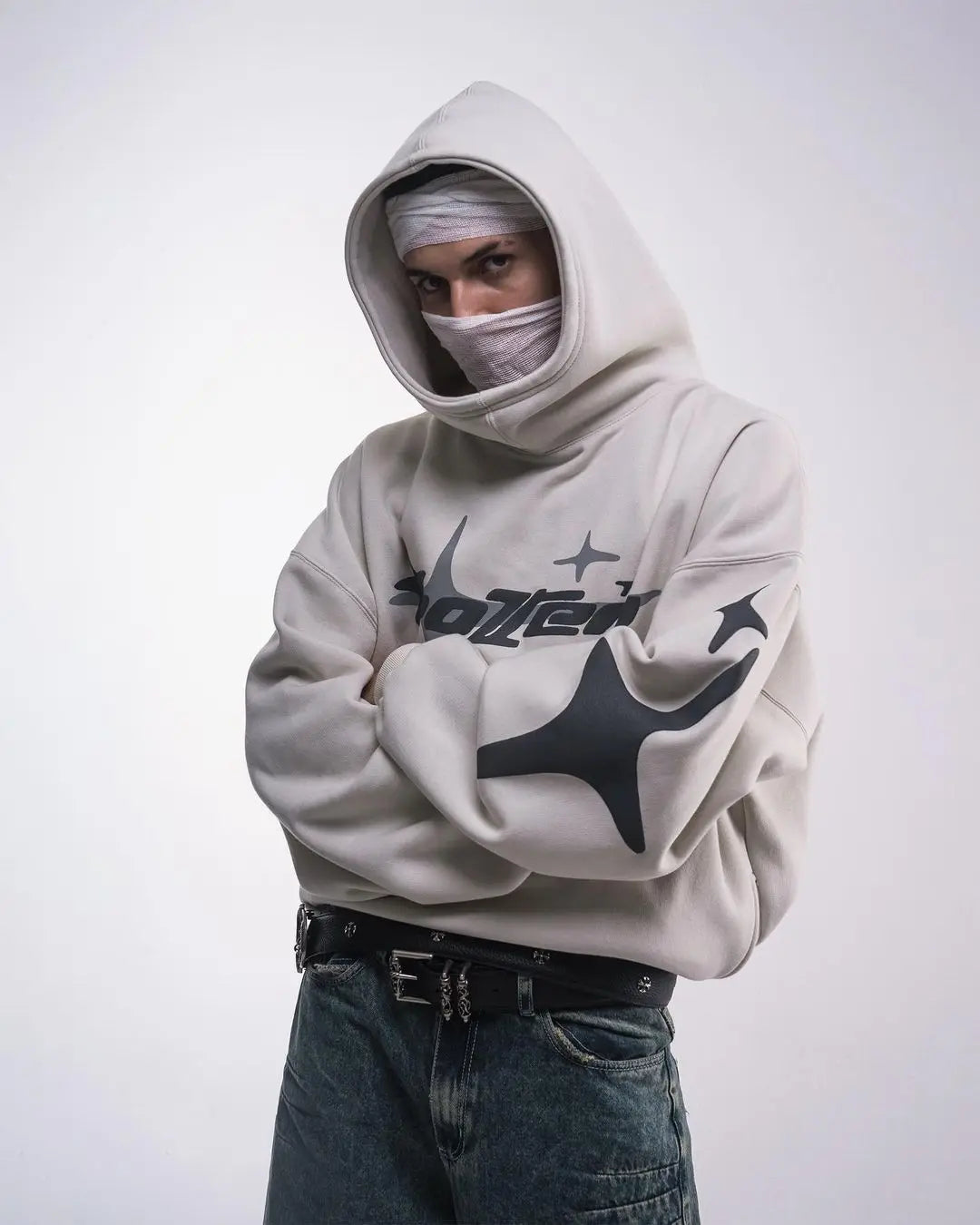 Retro Gothic Men Hoodie Loose and Casual Sweatshirt - Mldripanddrop
