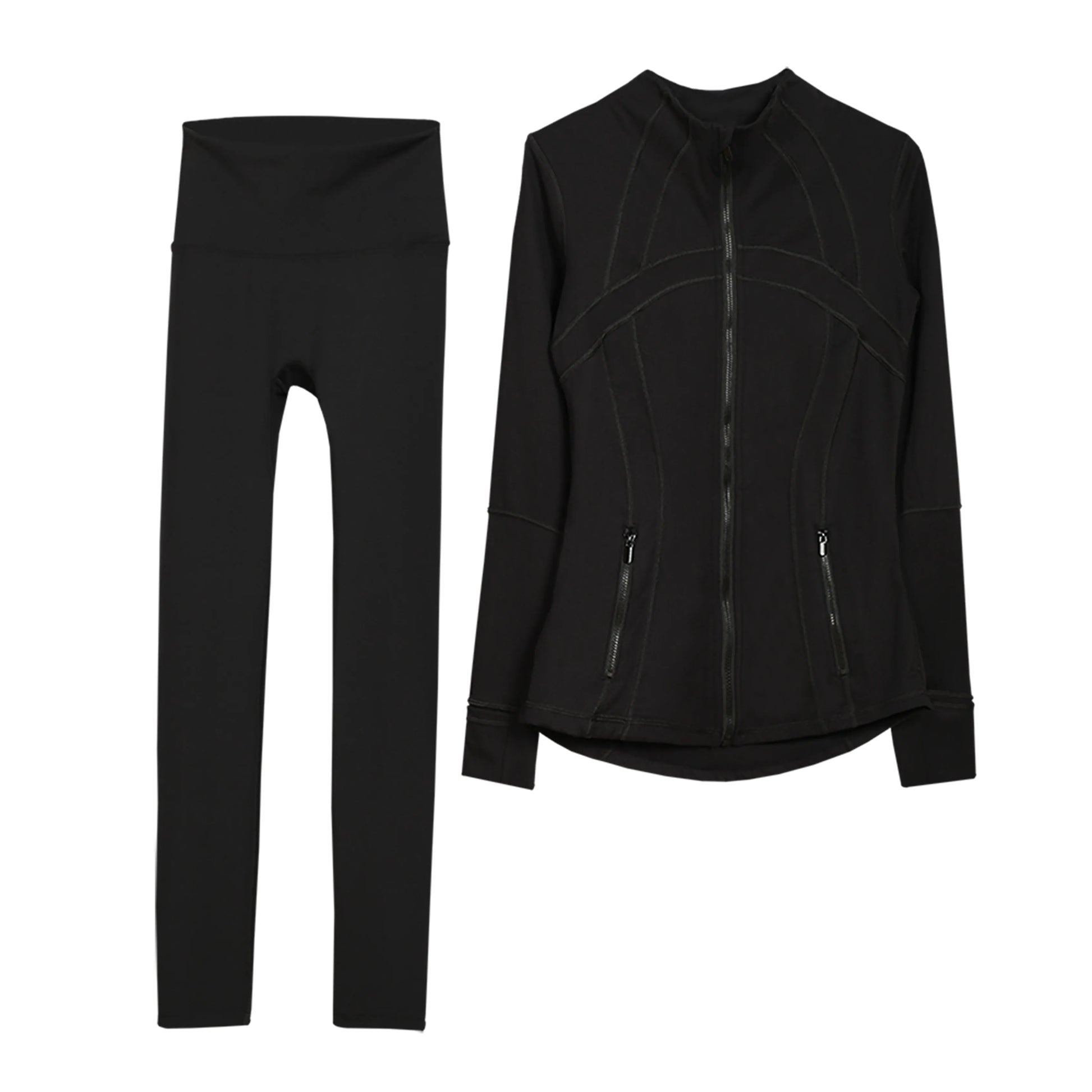 Women's Slim-Fit Zipper 2 Piece Set - Mldripanddrop
